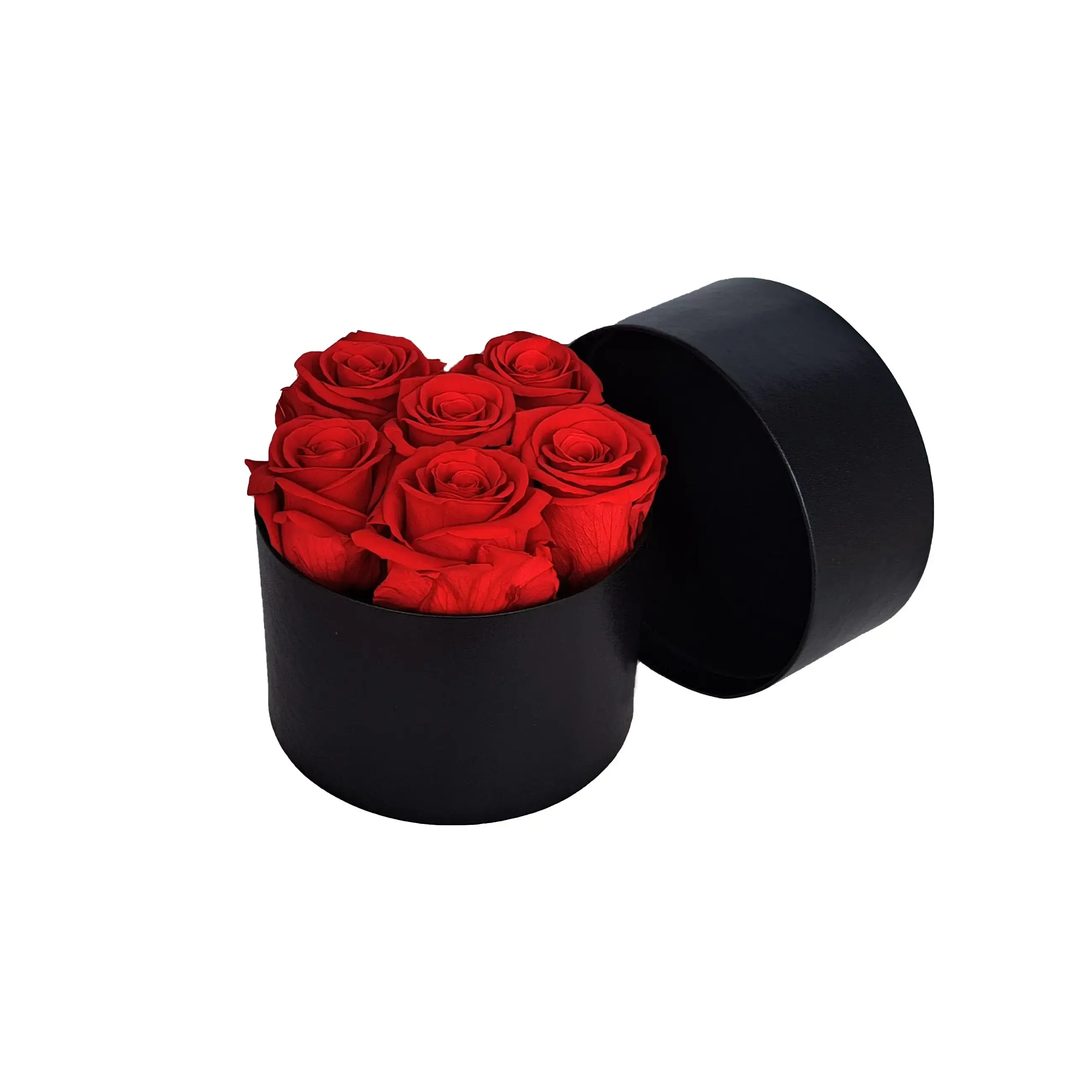Wholesale 6 Long-Stem Preserved Roses in Leather Paper Box by La Rose